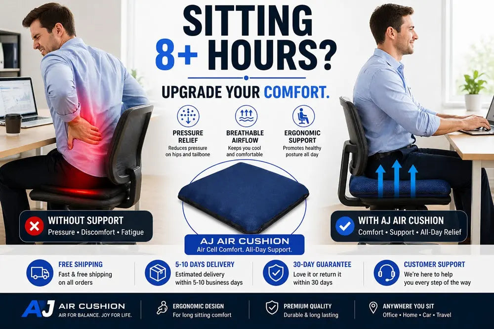 Best Seat Cushion for Sitting 8+ Hours: How to Stay Comfortable All Day