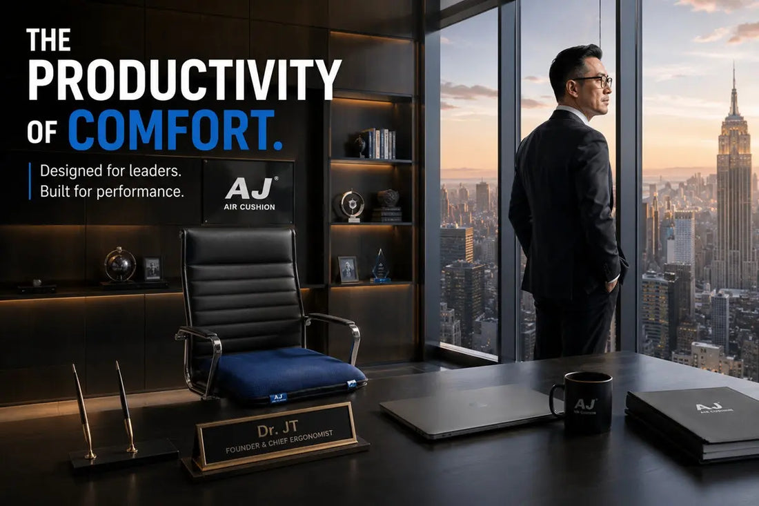 AJ Air Cushion — Ergonomic Seat Cushion for Executives and Long-Haul Drivers