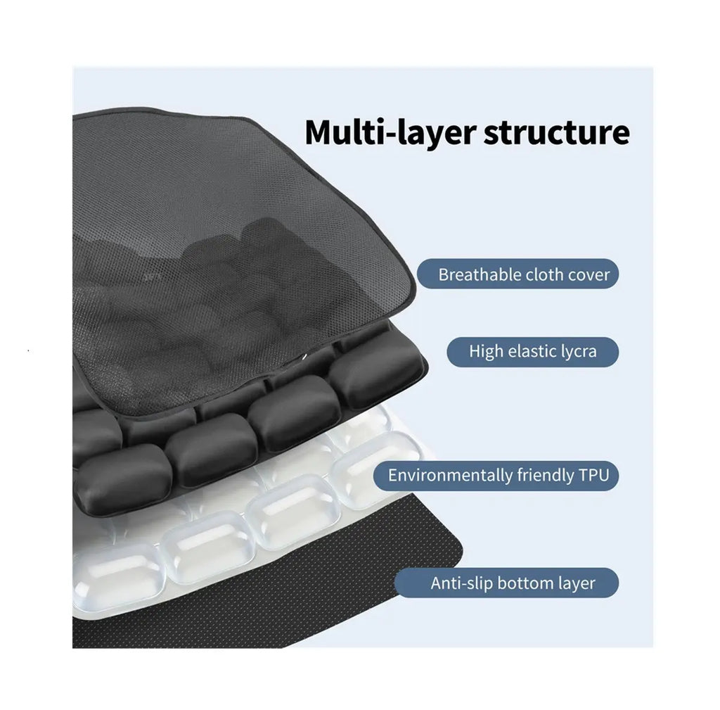 AJ Blue 3D Air Mesh Seat Cushion — Drive Longer, Feel Stronger