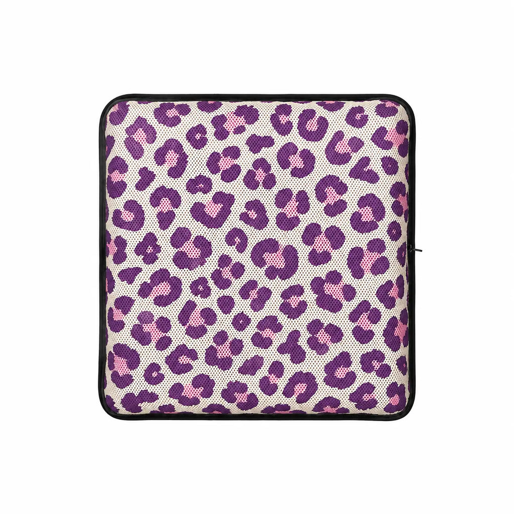 AJ Pink Purple Leopard Print 3D Air Mesh Seat Cushion