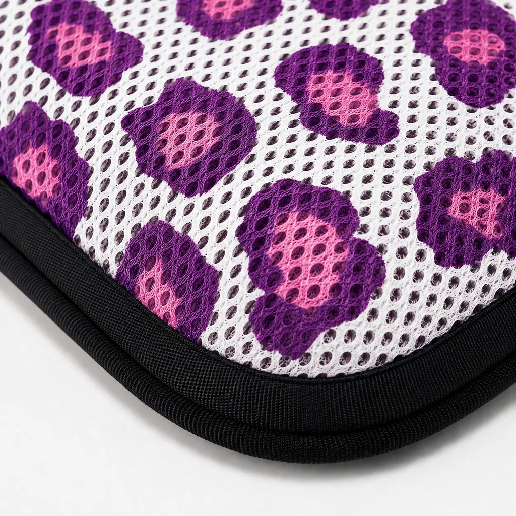 AJ Pink Purple Leopard Print 3D Air Mesh Seat Cushion