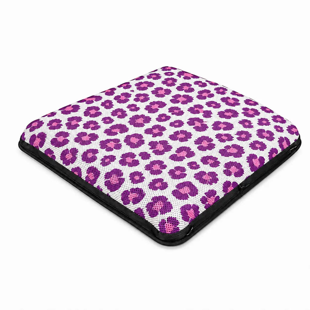 AJ Pink Purple Leopard Print 3D Air Mesh Seat Cushion