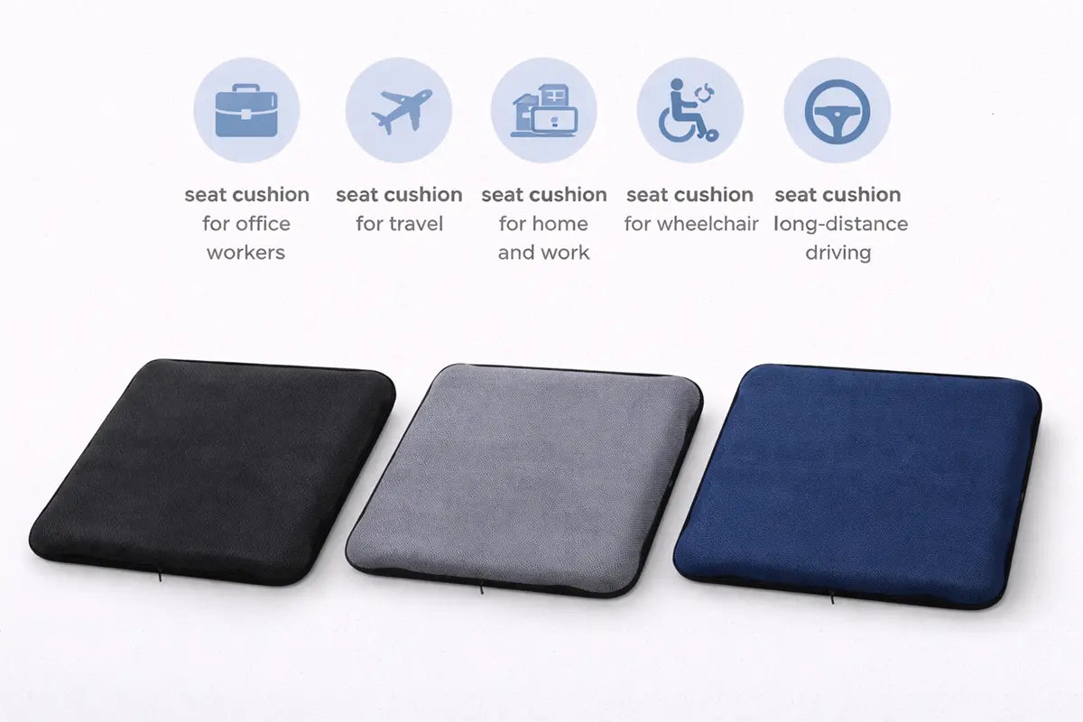 AJ Blue 3D Air Mesh Seat Cushion — Drive Longer, Feel Stronger