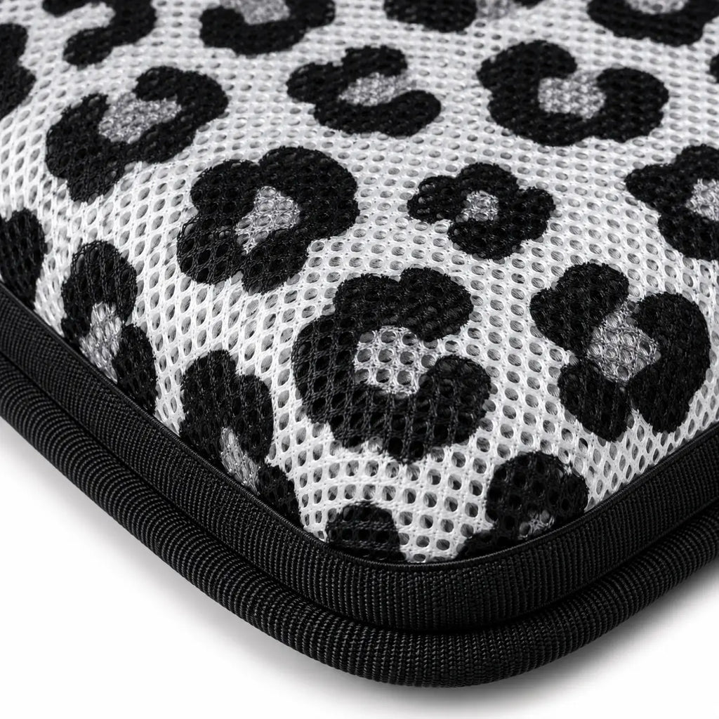 AJ Black Grey Leopard Print 3D Air Mesh Seat Cushion