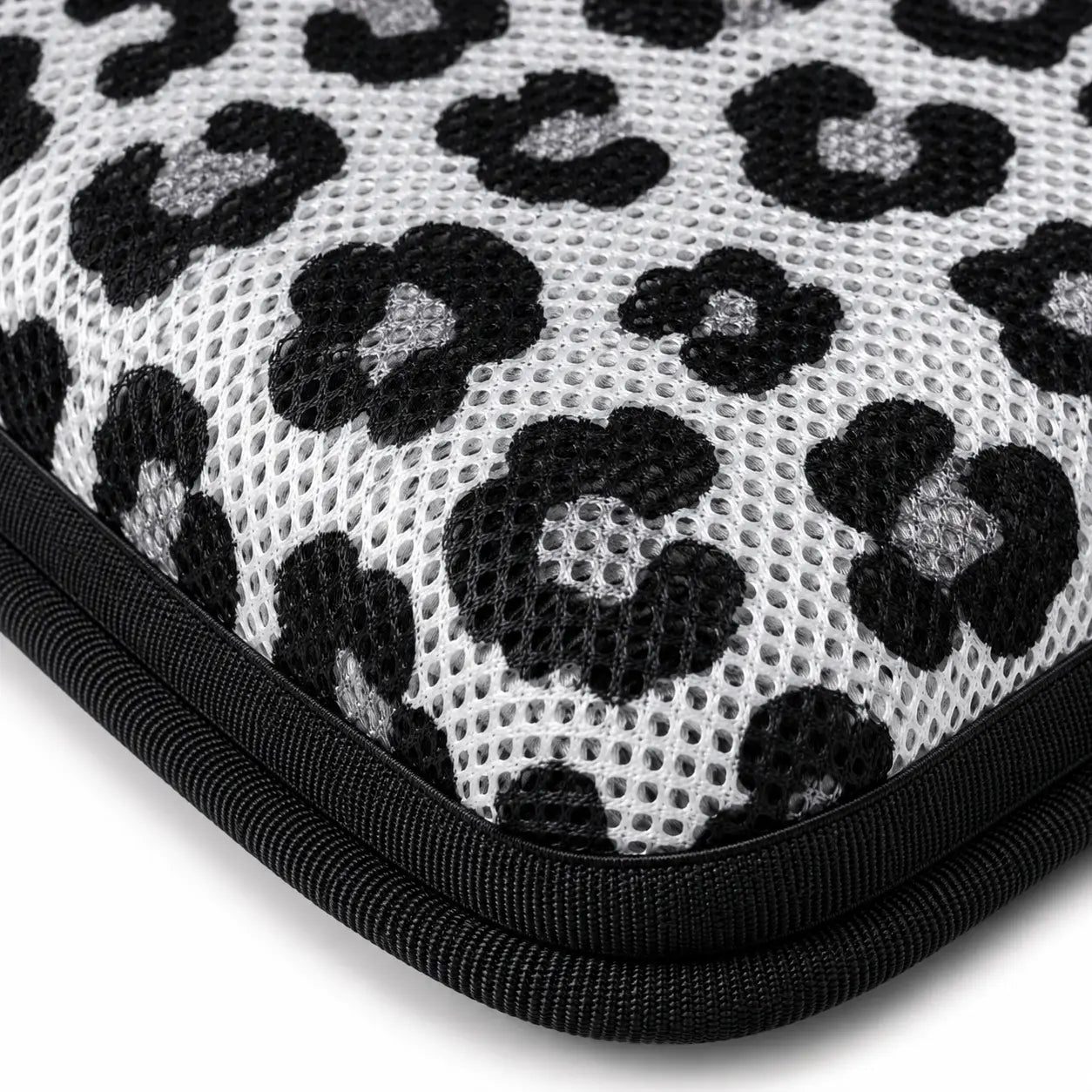 AJ Black Grey Leopard Print 3D Air Mesh Seat Cushion