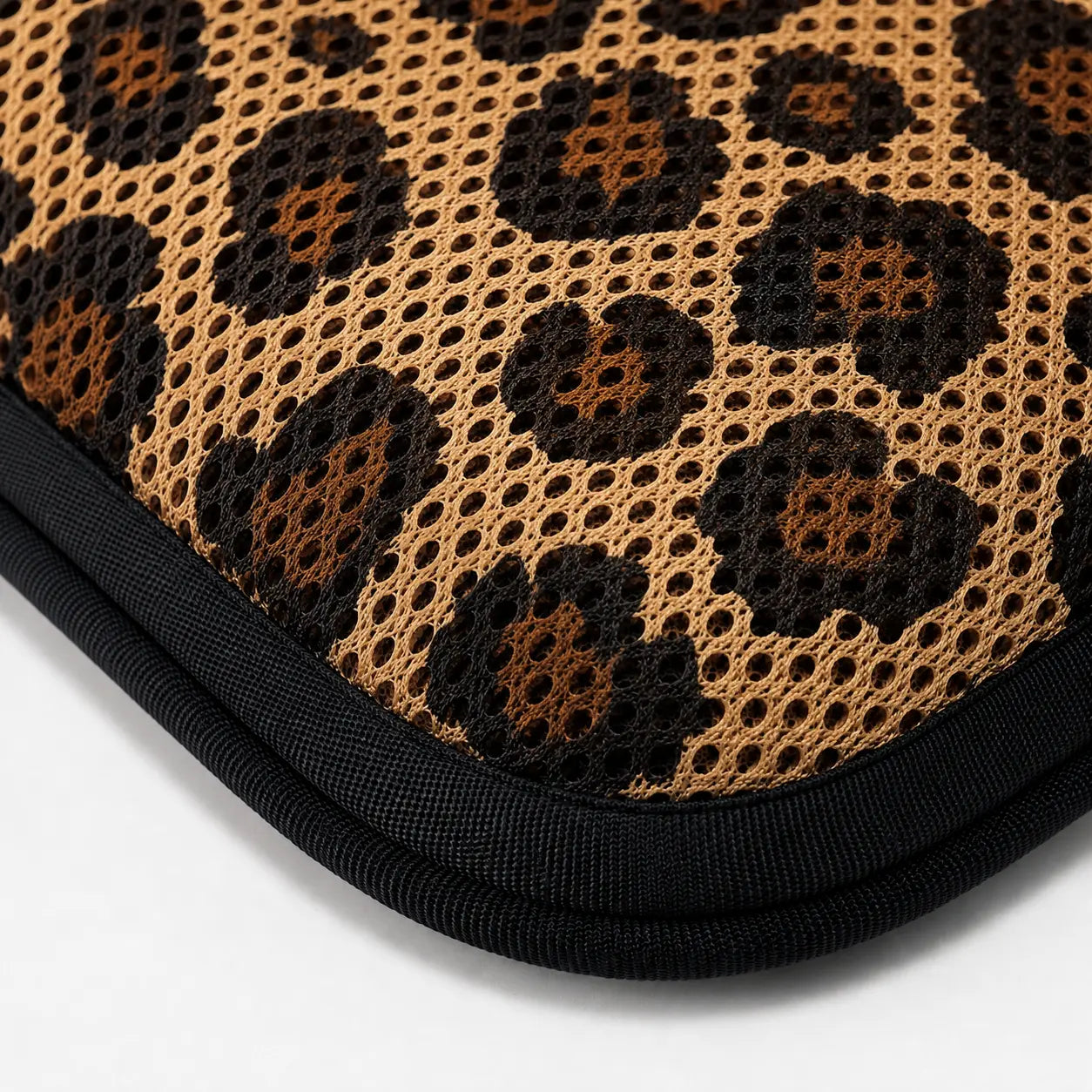 AJ Dark Brown Leopard Print 3D Air Mesh Seat Cushion