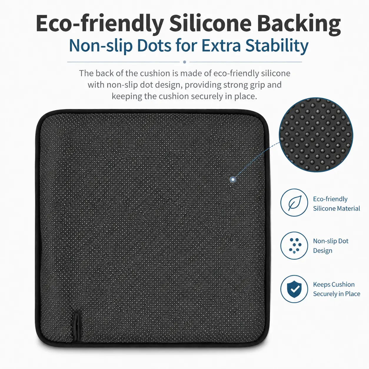 AJ Black Grey Leopard Print 3D Air Mesh Seat Cushion