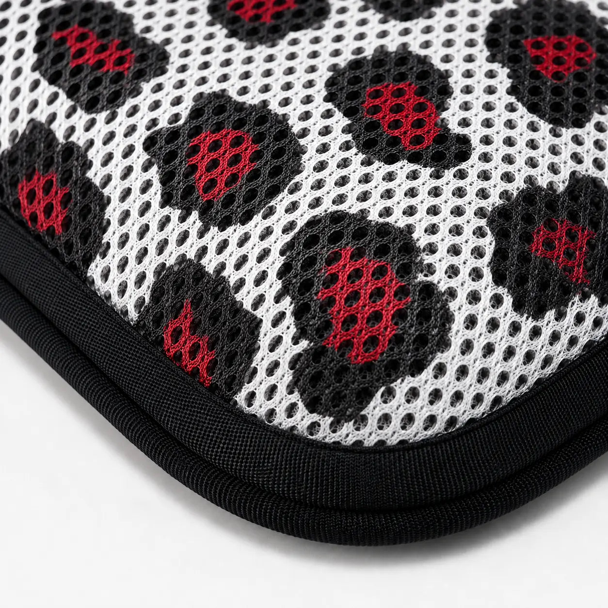 AJ Red Black Leopard Print 3D Air Mesh Seat Cushion