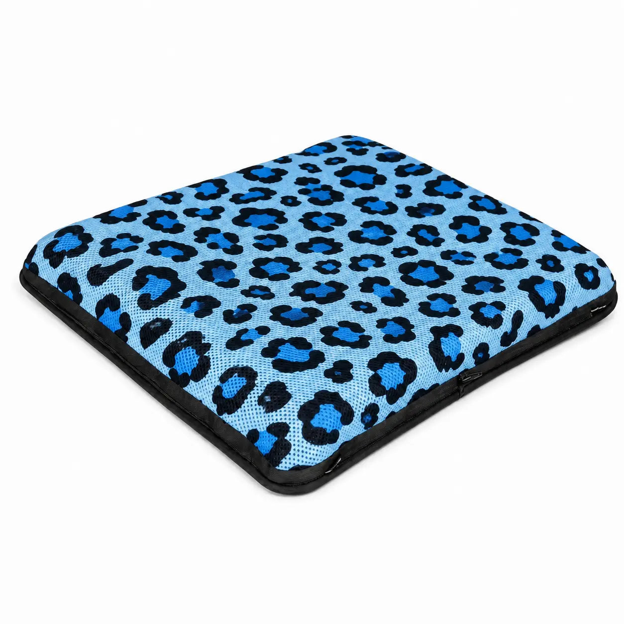 AJ Blue Leopard Print 3D Air Mesh Seat Cushion