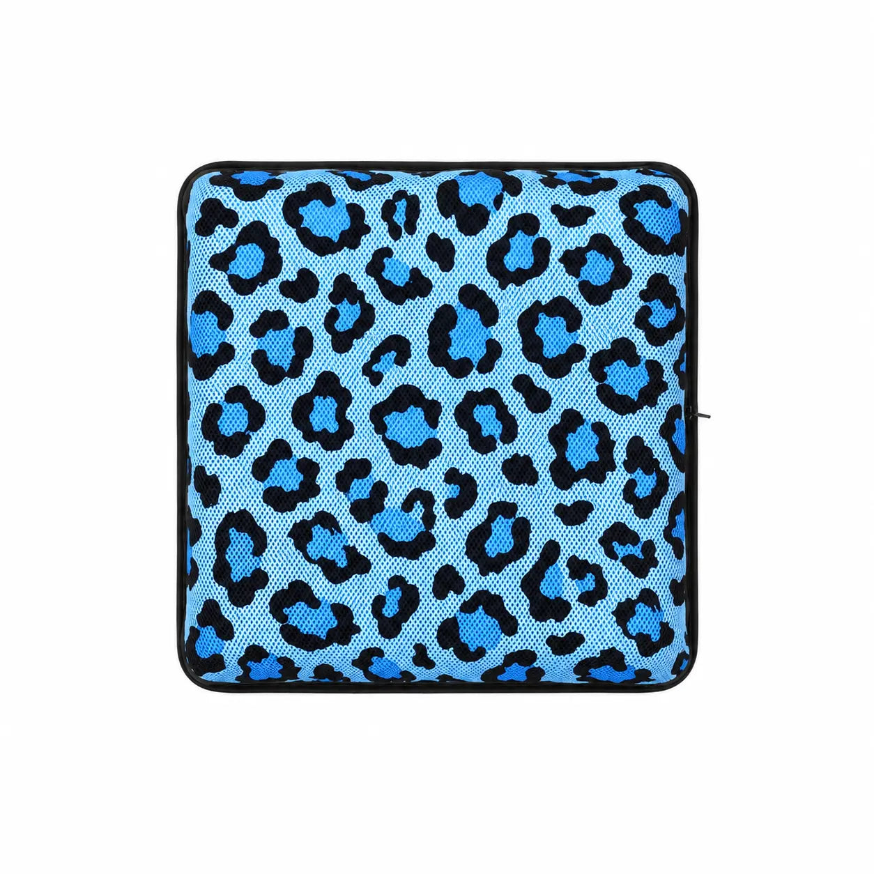 AJ Blue Leopard Print 3D Air Mesh Seat Cushion