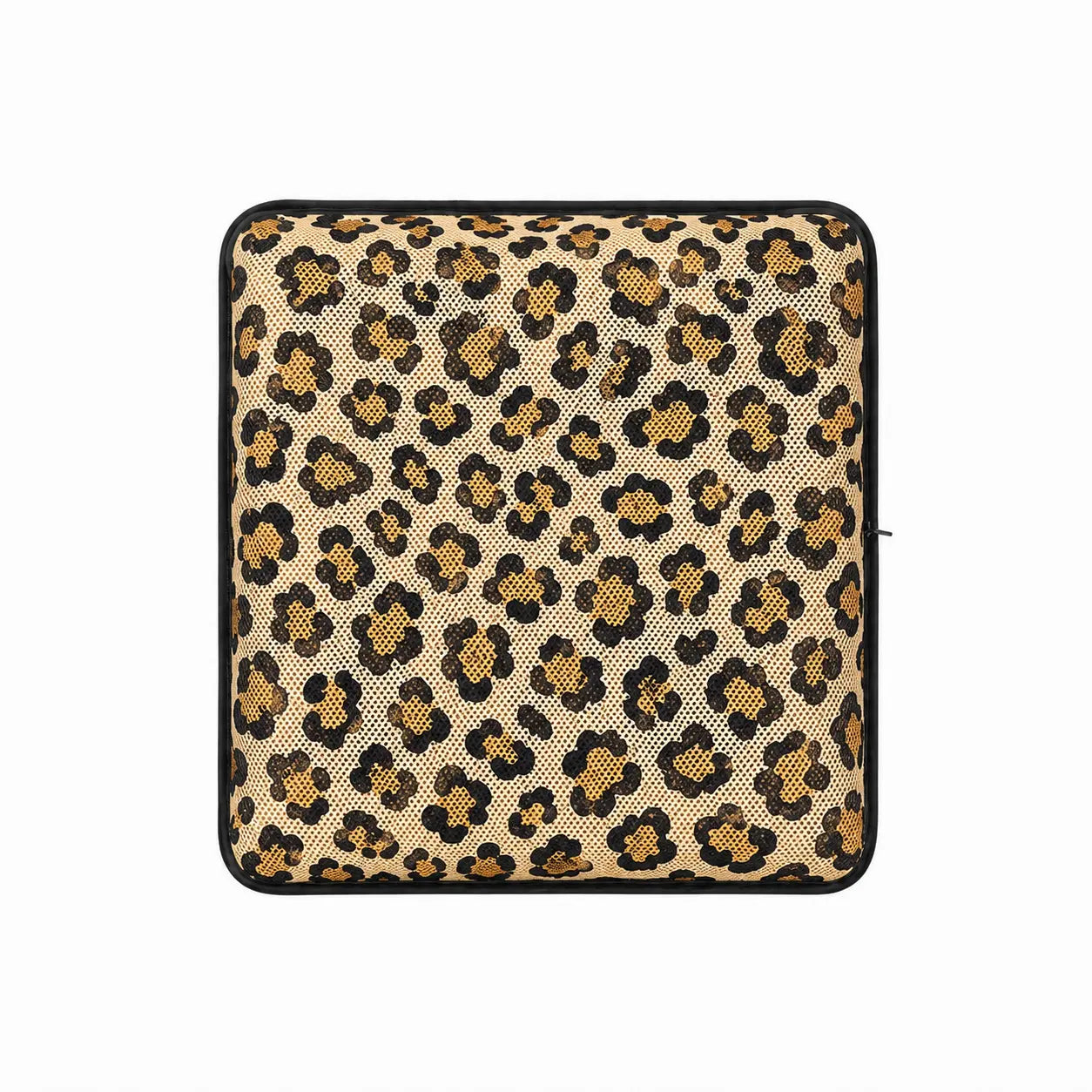 AJ Light Brown Leopard Print 3D Air Mesh Seat Cushion