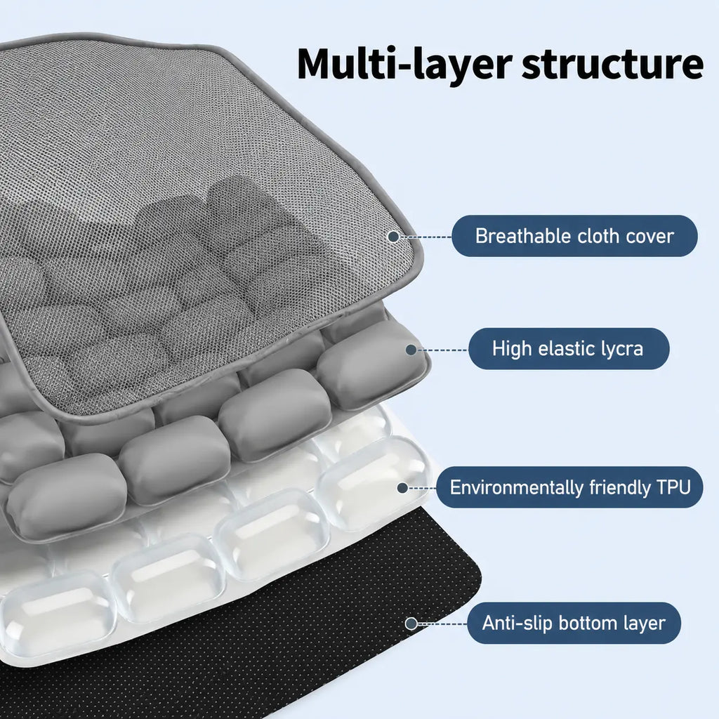AJ Grey 3D Air Mesh Seat Cushion