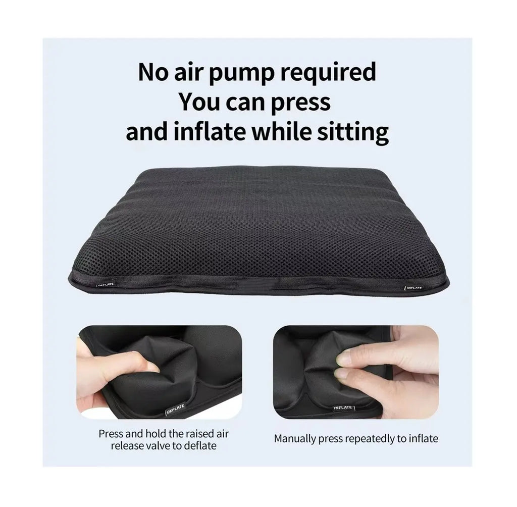 AJ Blue 3D Air Mesh Seat Cushion — Drive Longer, Feel Stronger
