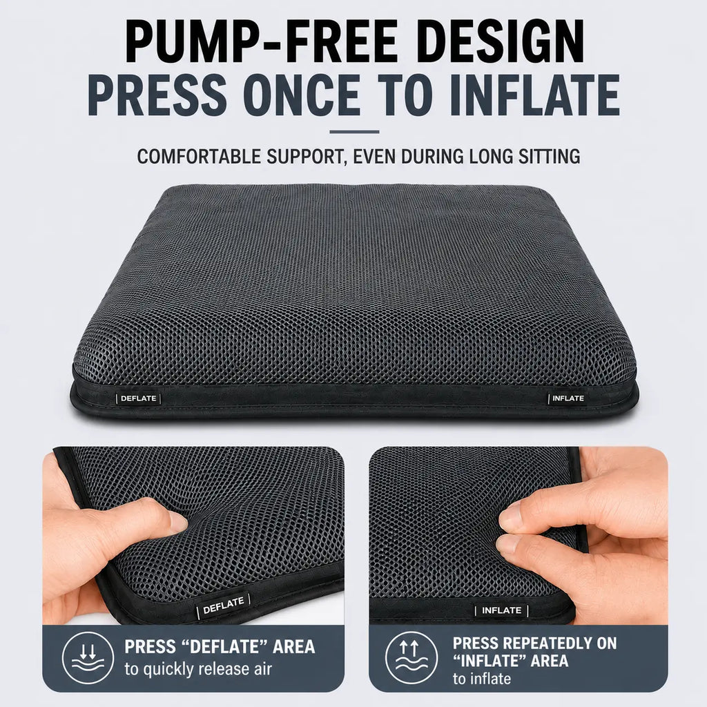 AJ Grey 3D Air Mesh Seat Cushion
