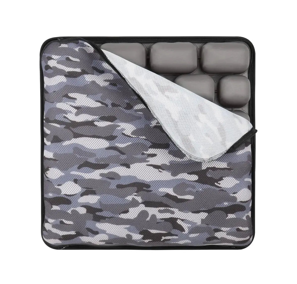 AJ Grey Camouflage 3D Air Mesh Seat Cushion — Drive Longer, Feel Stronger AJ Air Cushion